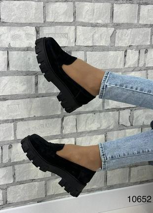 Женские туфли броги натуральная кожа замша лак на тракторной подошве 36-41 г