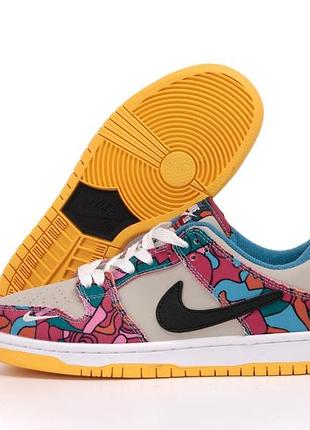 Кроссовки nike parra x parra dank low sb "abstract