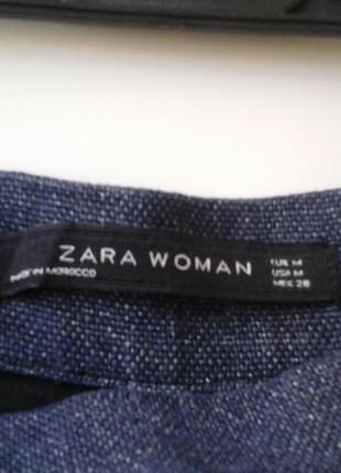 Льняная юбка трапеция,высокая посадка,высокая талия zara,38/m8 фото