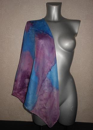 Великий бузковий хустку шовк роуль