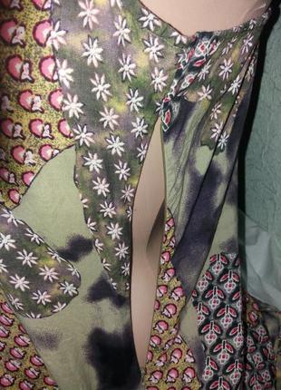 Легкое ассиметричное натуральное платье-сарафан,44-48разм..3 фото