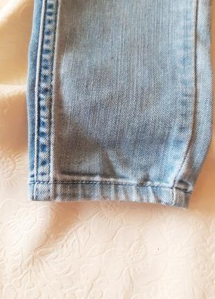 Тонкие джинсы - лосины для девочки на 2 - 3 года брендовые, с единорогом3 фото