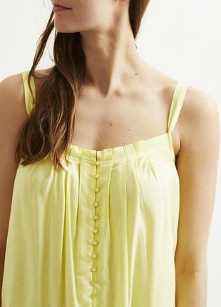 Нова блуза топ на бретелях жовтого кольори vila clothes