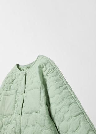 Крутая стильная стеганая подростковая куртка пиджак от zara. new5 фото