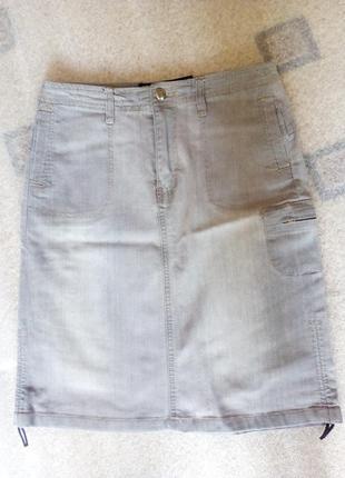 Летняя джинсовая юбка1 фото