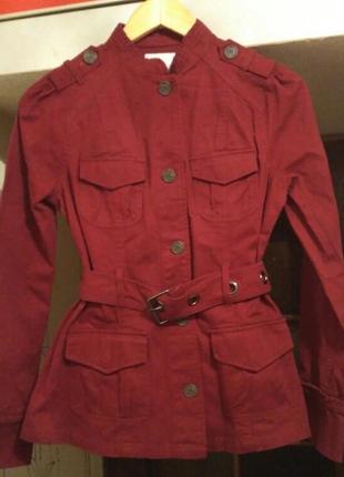 Куртка/пиджак бордового цвета