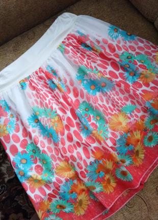 Річна шефоновая спідниця