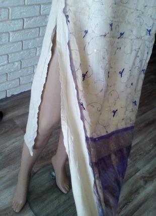 Замечательное платье в этно стиле ,индия,бохо ручная вышивка.,9 фото