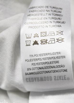 Cedarwood state xxl / новая удлинённая футболка с биркой, белая в принт3 фото