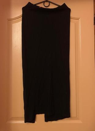 Чёрная юбка в пол