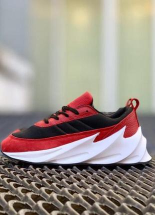Кроссовки adidas sharks red black2 фото