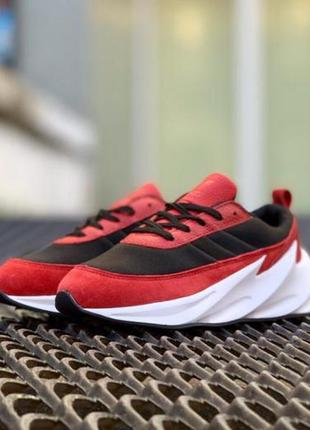 Кроссовки adidas sharks red black1 фото