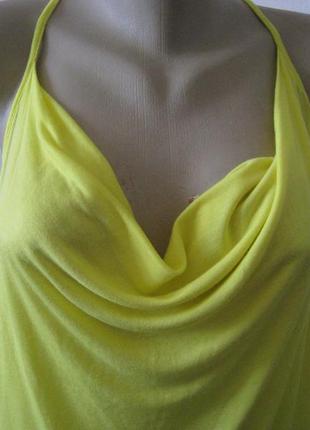 Майка топ блузка пляжная желтая с украшением на спине4 фото