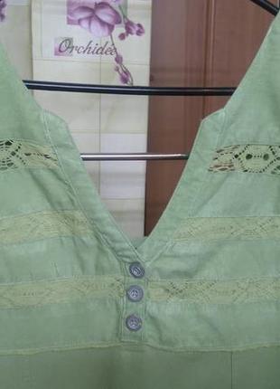 Лен и вискоза! нежное платье сарафан next р.143 фото