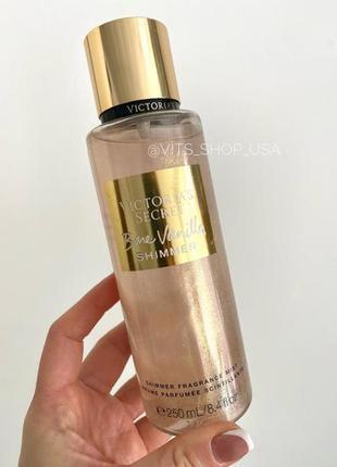 Victoria's secret bare vanilla міст спрей із шимером вікторія сікрет оригінал2 фото