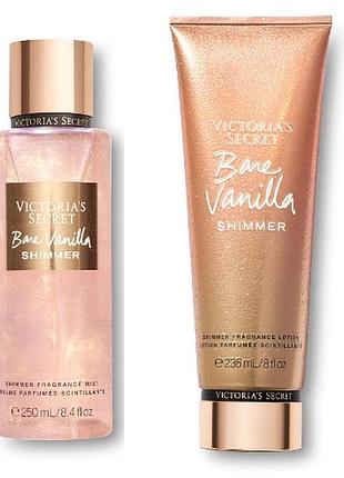 Victoria's secret bare vanilla міст спрей із шимером вікторія сікрет оригінал3 фото