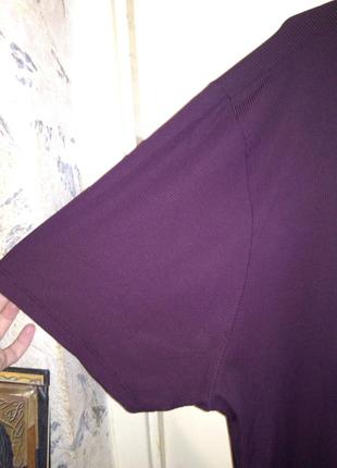Блуза-футболка,бордо-марсала,стрейч, дуже великого evr.58/60 розміру,urban kiabi5 фото