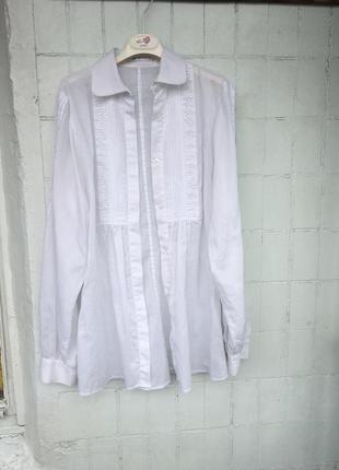 Белая нарядная рубашка2 фото