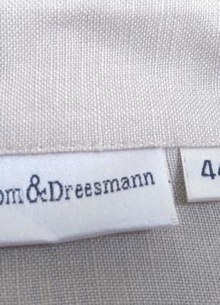 Новая! лен и вискоза! удлиненная рубашка блуза кардиган vroom&dreesmann р.44 (l/xl/xxl)8 фото