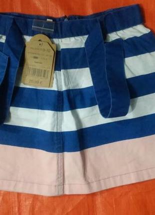 Новые полосатые коттоновые джинсовые юбки тм gocco 9-14
