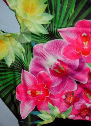 Купальник сдельный монокини с вырезами размер 44 / 10 бомбезный слитный орхидеи  секси4 фото