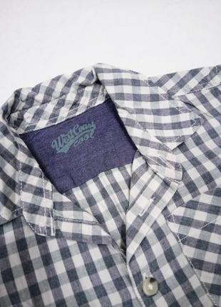 2-3г.|92-98см. шведка-рубашка с коротким рукавом в клетку matalan2 фото