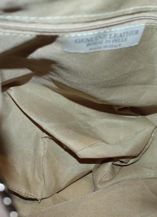 Сумка на цепочке  бахромой из натуральной замши borse in pelle, италия9 фото