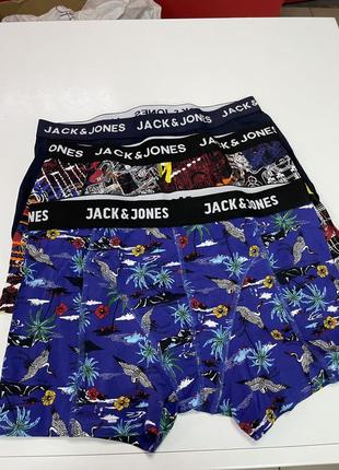 Трусы боксеры мужские 3в1 jack&amp;jones3 фото