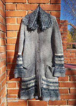 Роскошный вязанный кардиган в стиле бохо escorpion
