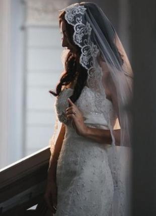 Шикарное свадебное платье рыбка3 фото