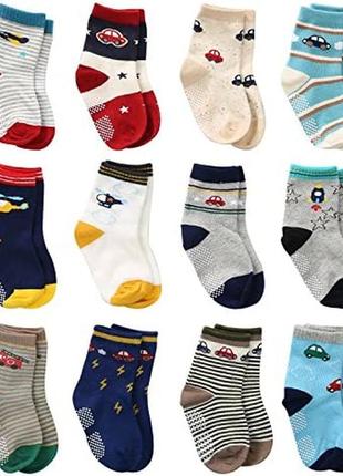 Набір шкарпеток 12 пар з антиковзаючим покриттям boy placa