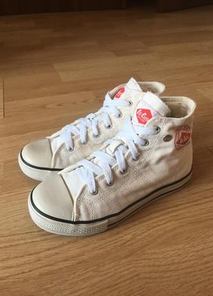 Дитячі текстильні високі кеди lee cooper