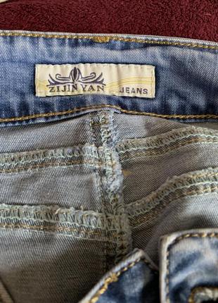 Модная джинсовая юбочка голубая коттон5 фото