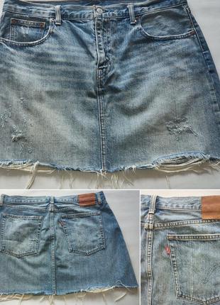 Джинсовая юбка levis
