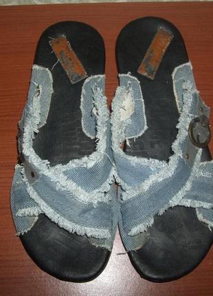 Шльопанці джинс туреччина р. 39-404 фото