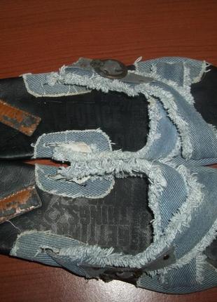 Шлепанцы джинс турция р.39-407 фото