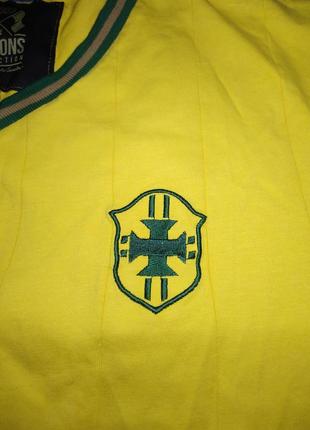 Футболка оригинальная мужская vintage football town brazil cotton / винтаж бразиллия made in portugal l/xl6 фото