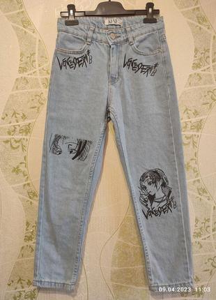 Стильные джинсы на девочку