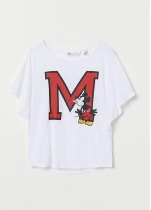 Классная оверсайз футболка с микки маусом от h&amp;m и disney2 фото