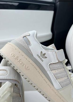 Супер стильные кроссовки адедас adidas forum new beige7 фото