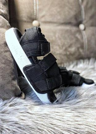 Шикарні сандалі/ босоніжки на платформі adidas adilette black унісекс 😍