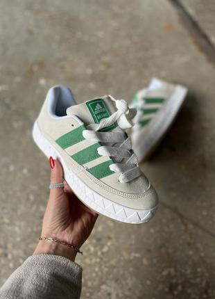 Adidas adimatic green/white1 фото