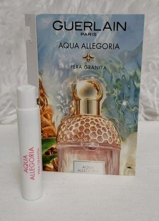 Guerlain aqua allegoria pera granita💥оригінал мініатюра пробник mini spray 1 мл книжка