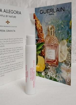 Guerlain aqua allegoria pera granita💥оригинал миниатюра пробник mini spray 1 мл книжка8 фото