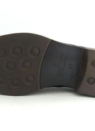 Коричневые кожаные мужские туфли классика4 фото