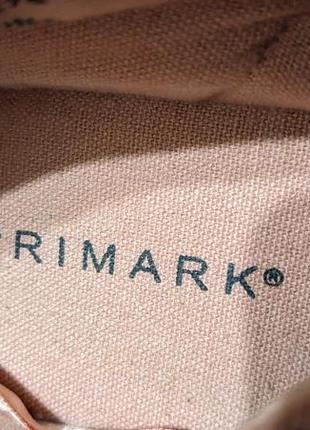 Туфли primark на низком ходу, лоферы розовые, бежевые туфли primark, женские туфли светлые5 фото