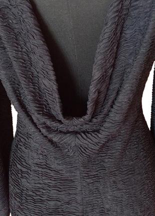 Вінтажне плаття чорне з відкритою спиною3 фото