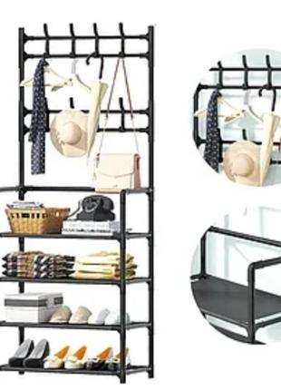 Универсальная вешалка для одежды new simple floor clothes rack size 60x29.5x151 см