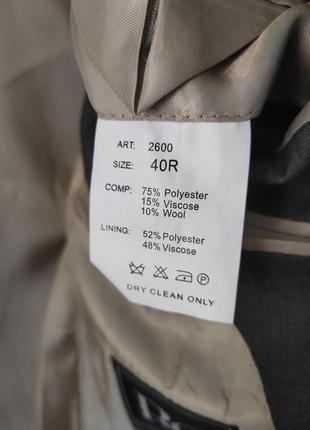 Шикарний блейзер / 10% вовна/ жакет оверсайз / сірий піджак з чоловічого плеча5 фото