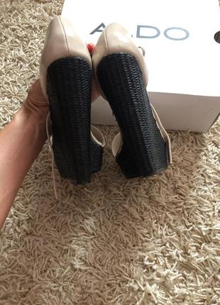 Босоножки сандали сабо aldo на танкетке платформе4 фото